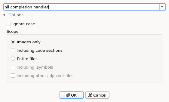 DSC strings query prompt
