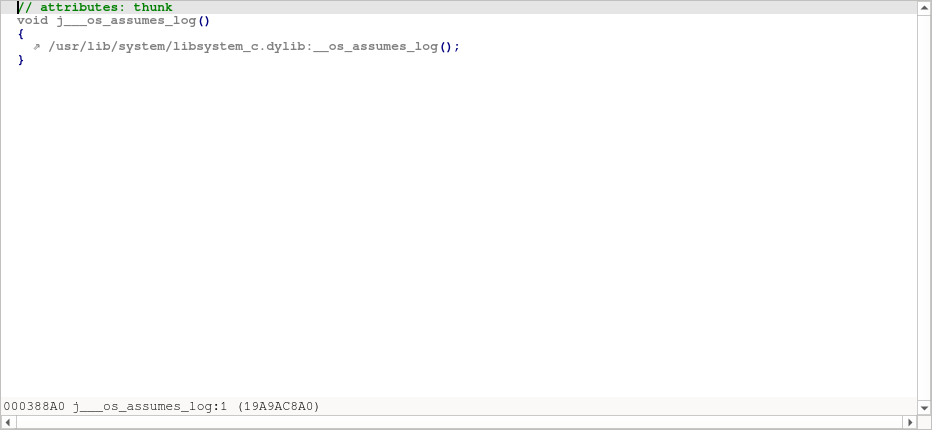 In-listing arrow (decompiler)